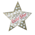 GOLD STAR STICKERS (LARGE)        
